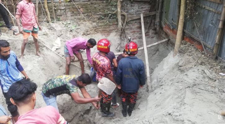 শৌচাগারের কূপ খনন করতে গিয়ে মাটিচাপায় শ্রমিক নিহত